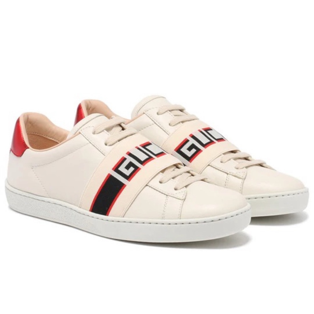Gucci Women Ace ‘Stripe Ivory’ - Size 7.5 (IT 37.5)